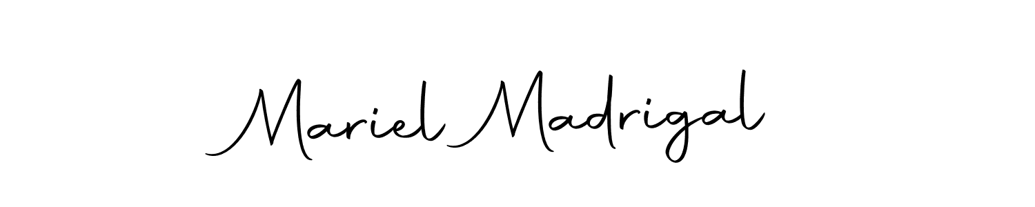 Design your own signature with our free online signature maker. With this signature software, you can create a handwritten (Autography-DOLnW) signature for name Mariel Madrigal. Mariel Madrigal signature style 10 images and pictures png