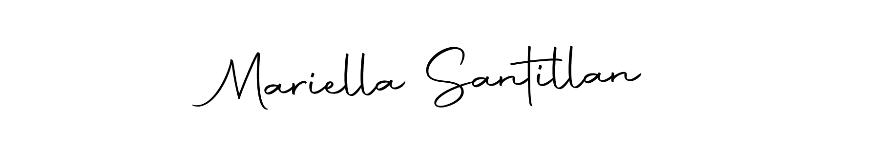Make a beautiful signature design for name Mariella Santillan. With this signature (Autography-DOLnW) style, you can create a handwritten signature for free. Mariella Santillan signature style 10 images and pictures png