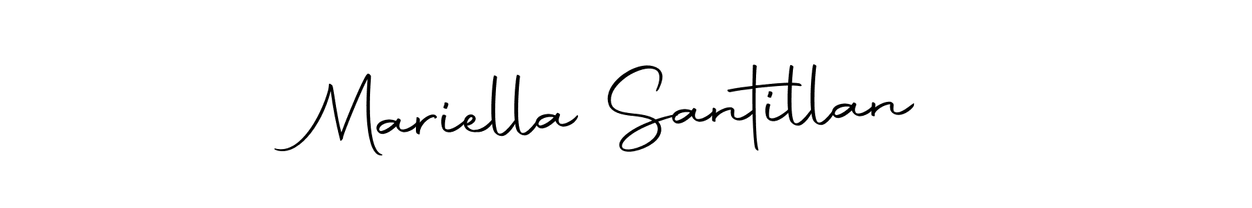 Make a beautiful signature design for name Mariella Santillan. With this signature (Autography-DOLnW) style, you can create a handwritten signature for free. Mariella Santillan signature style 10 images and pictures png