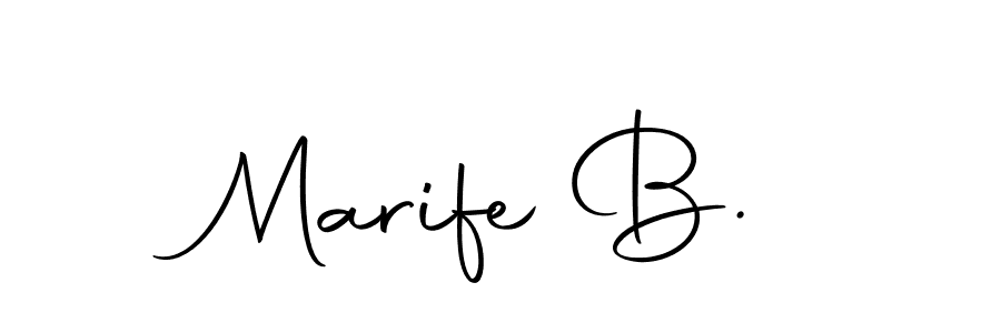 Also You can easily find your signature by using the search form. We will create Marife B. name handwritten signature images for you free of cost using Autography-DOLnW sign style. Marife B. signature style 10 images and pictures png