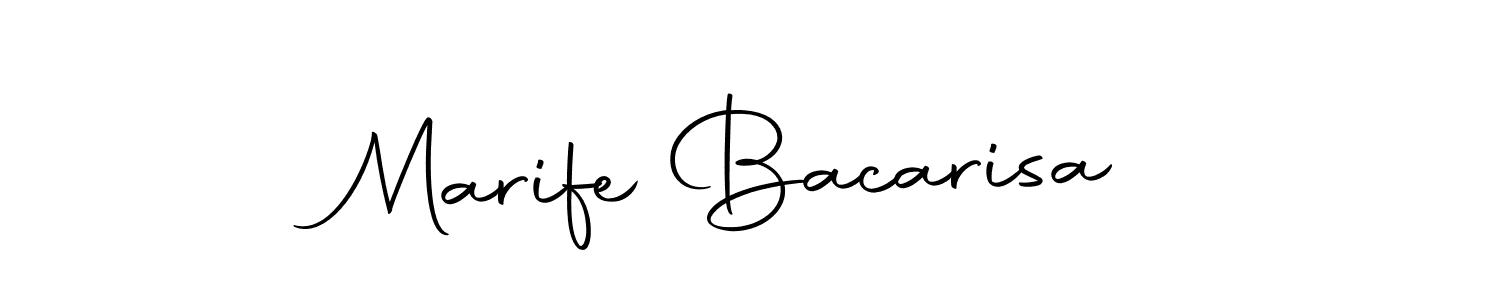 The best way (Autography-DOLnW) to make a short signature is to pick only two or three words in your name. The name Marife Bacarisa include a total of six letters. For converting this name. Marife Bacarisa signature style 10 images and pictures png