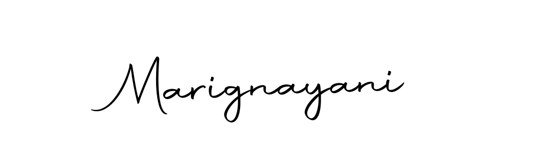 Make a beautiful signature design for name Marignayani. With this signature (Autography-DOLnW) style, you can create a handwritten signature for free. Marignayani signature style 10 images and pictures png