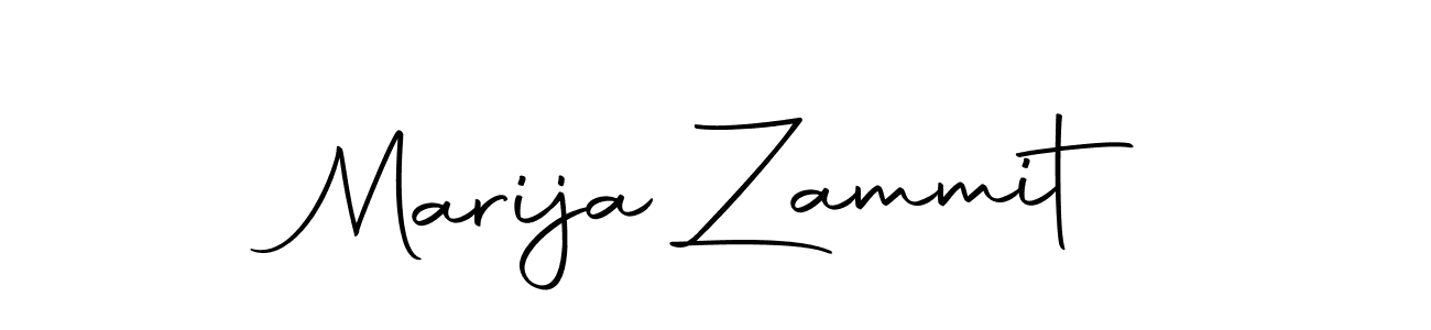 Make a beautiful signature design for name Marija Zammit. With this signature (Autography-DOLnW) style, you can create a handwritten signature for free. Marija Zammit signature style 10 images and pictures png