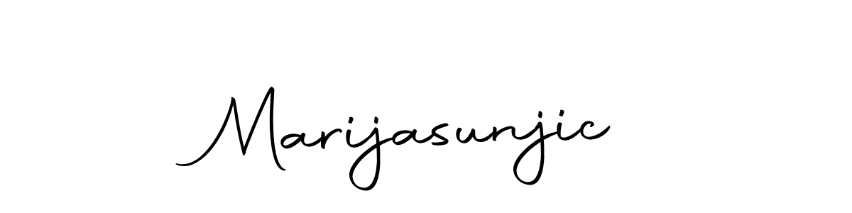 How to make Marijasunjic name signature. Use Autography-DOLnW style for creating short signs online. This is the latest handwritten sign. Marijasunjic signature style 10 images and pictures png