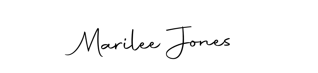 How to make Marilee Jones name signature. Use Autography-DOLnW style for creating short signs online. This is the latest handwritten sign. Marilee Jones signature style 10 images and pictures png