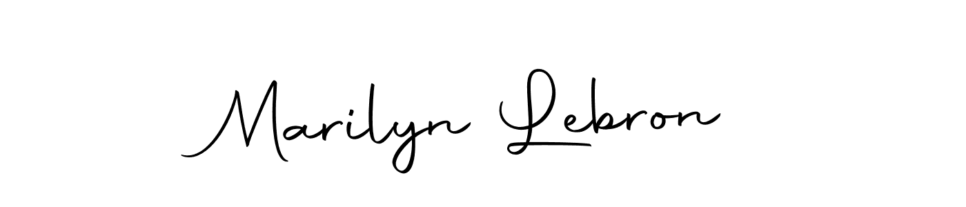 Also we have Marilyn Lebron name is the best signature style. Create professional handwritten signature collection using Autography-DOLnW autograph style. Marilyn Lebron signature style 10 images and pictures png