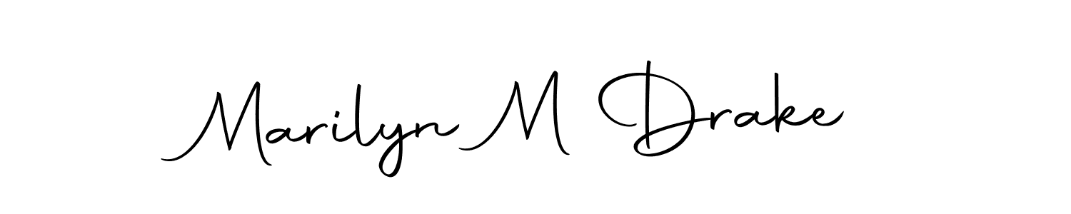 if you are searching for the best signature style for your name Marilyn M Drake. so please give up your signature search. here we have designed multiple signature styles  using Autography-DOLnW. Marilyn M Drake signature style 10 images and pictures png