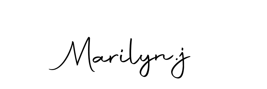 The best way (Autography-DOLnW) to make a short signature is to pick only two or three words in your name. The name Marilyn.j include a total of six letters. For converting this name. Marilyn.j signature style 10 images and pictures png