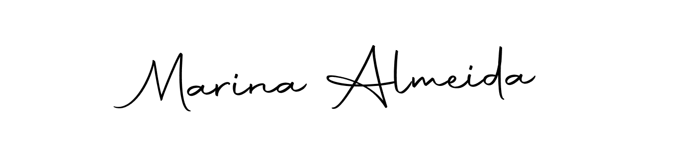 This is the best signature style for the Marina Almeida name. Also you like these signature font (Autography-DOLnW). Mix name signature. Marina Almeida signature style 10 images and pictures png