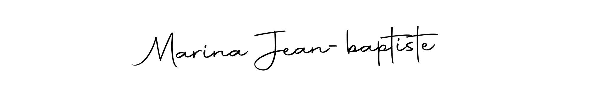 Use a signature maker to create a handwritten signature online. With this signature software, you can design (Autography-DOLnW) your own signature for name Marina Jean-baptiste. Marina Jean-baptiste signature style 10 images and pictures png