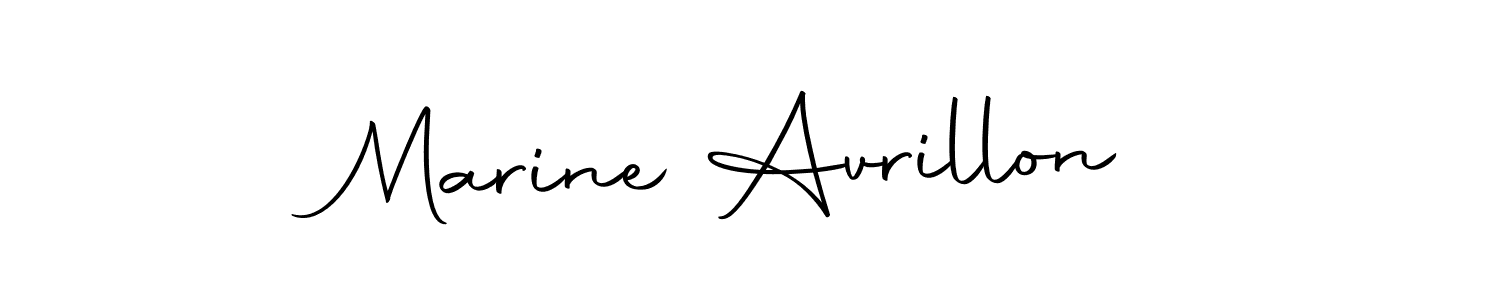 Use a signature maker to create a handwritten signature online. With this signature software, you can design (Autography-DOLnW) your own signature for name Marine Avrillon. Marine Avrillon signature style 10 images and pictures png