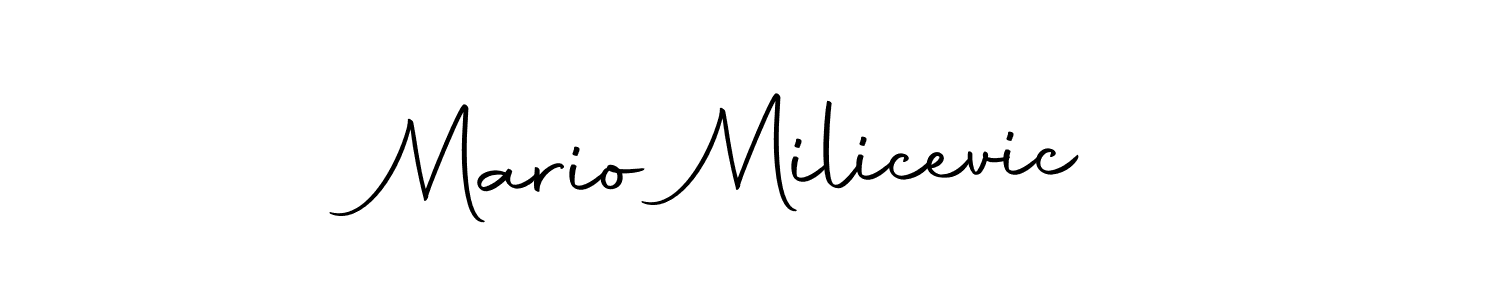 Make a beautiful signature design for name Mario Milicevic. With this signature (Autography-DOLnW) style, you can create a handwritten signature for free. Mario Milicevic signature style 10 images and pictures png