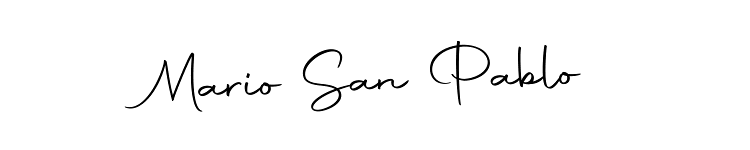 Mario San Pablo stylish signature style. Best Handwritten Sign (Autography-DOLnW) for my name. Handwritten Signature Collection Ideas for my name Mario San Pablo. Mario San Pablo signature style 10 images and pictures png