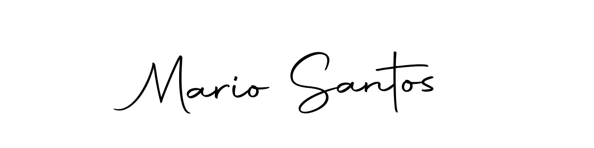 Make a beautiful signature design for name Mario Santos. With this signature (Autography-DOLnW) style, you can create a handwritten signature for free. Mario Santos signature style 10 images and pictures png