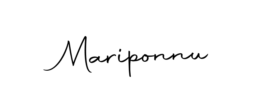 Make a beautiful signature design for name Mariponnu. Use this online signature maker to create a handwritten signature for free. Mariponnu signature style 10 images and pictures png