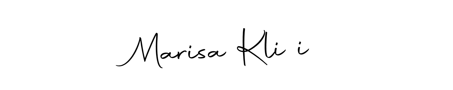 if you are searching for the best signature style for your name Marisa Kličič. so please give up your signature search. here we have designed multiple signature styles  using Autography-DOLnW. Marisa Kličič signature style 10 images and pictures png