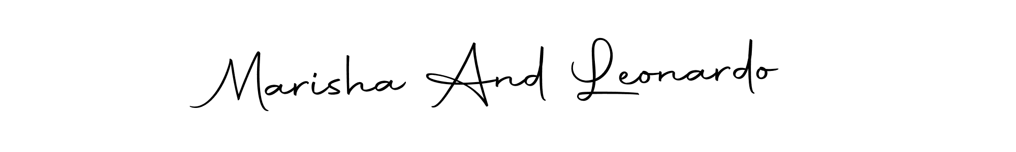 Design your own signature with our free online signature maker. With this signature software, you can create a handwritten (Autography-DOLnW) signature for name Marisha And Leonardo. Marisha And Leonardo signature style 10 images and pictures png
