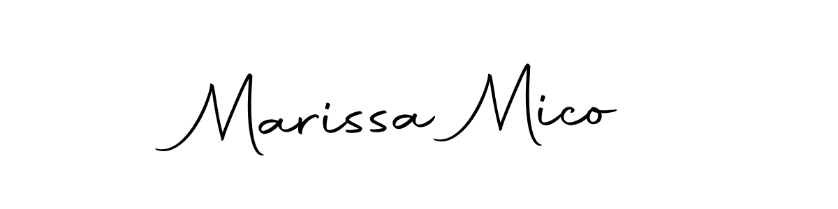 Create a beautiful signature design for name Marissa Mico. With this signature (Autography-DOLnW) fonts, you can make a handwritten signature for free. Marissa Mico signature style 10 images and pictures png