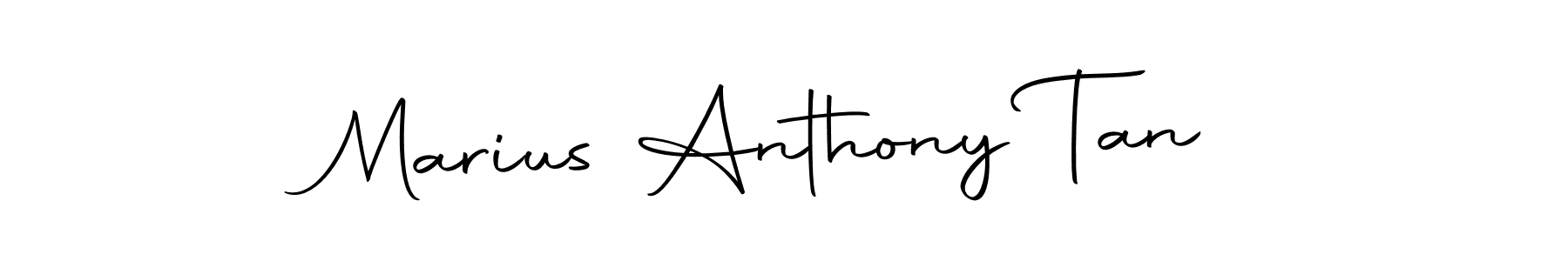 How to make Marius Anthony Tan name signature. Use Autography-DOLnW style for creating short signs online. This is the latest handwritten sign. Marius Anthony Tan signature style 10 images and pictures png