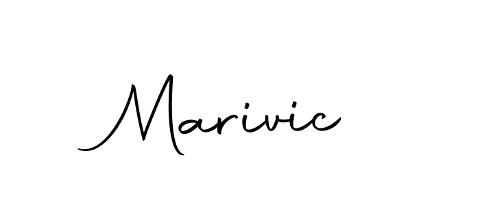 Make a beautiful signature design for name Marivic. With this signature (Autography-DOLnW) style, you can create a handwritten signature for free. Marivic signature style 10 images and pictures png