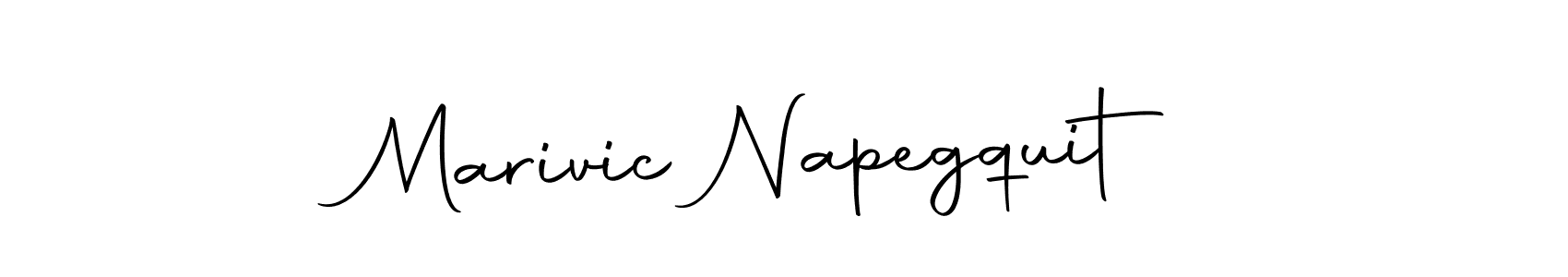 How to make Marivic Napegquit signature? Autography-DOLnW is a professional autograph style. Create handwritten signature for Marivic Napegquit name. Marivic Napegquit signature style 10 images and pictures png
