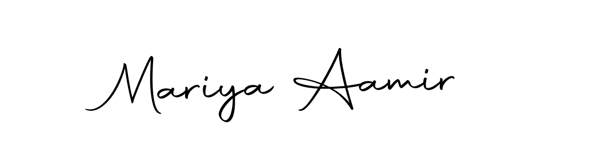 Make a short Mariya Aamir signature style. Manage your documents anywhere anytime using Autography-DOLnW. Create and add eSignatures, submit forms, share and send files easily. Mariya Aamir signature style 10 images and pictures png