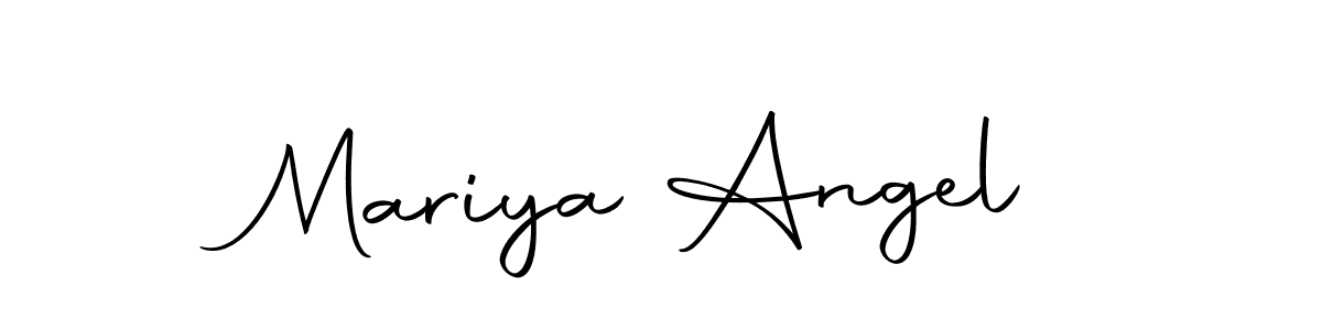 How to make Mariya Angel name signature. Use Autography-DOLnW style for creating short signs online. This is the latest handwritten sign. Mariya Angel signature style 10 images and pictures png
