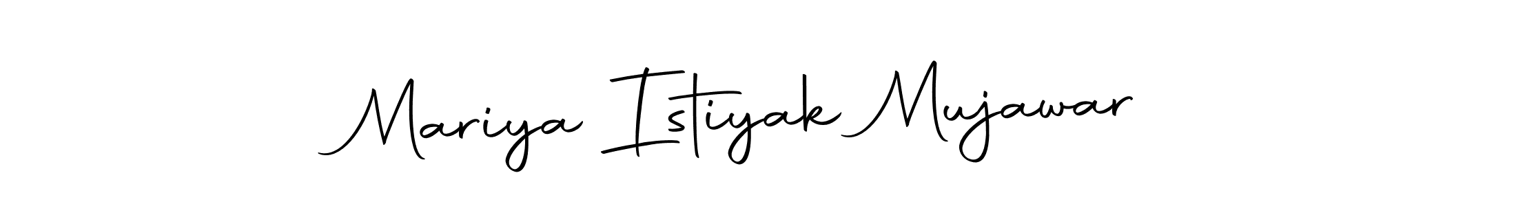 It looks lik you need a new signature style for name Mariya Istiyak Mujawar. Design unique handwritten (Autography-DOLnW) signature with our free signature maker in just a few clicks. Mariya Istiyak Mujawar signature style 10 images and pictures png