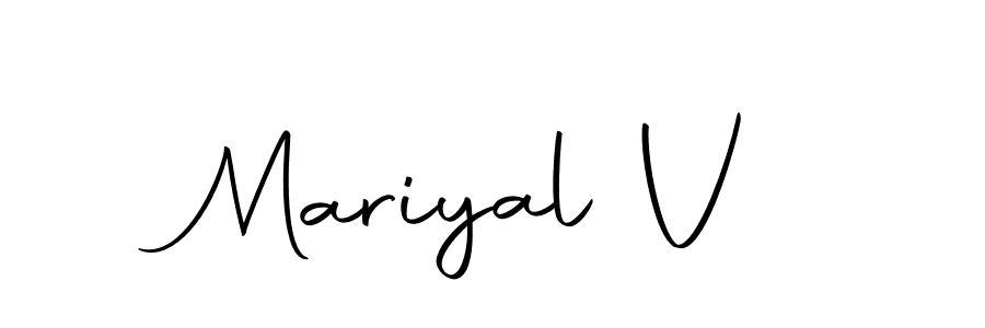 The best way (Autography-DOLnW) to make a short signature is to pick only two or three words in your name. The name Mariyal V include a total of six letters. For converting this name. Mariyal V signature style 10 images and pictures png