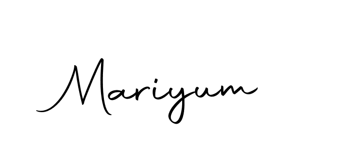 The best way (Autography-DOLnW) to make a short signature is to pick only two or three words in your name. The name Mariyum include a total of six letters. For converting this name. Mariyum signature style 10 images and pictures png