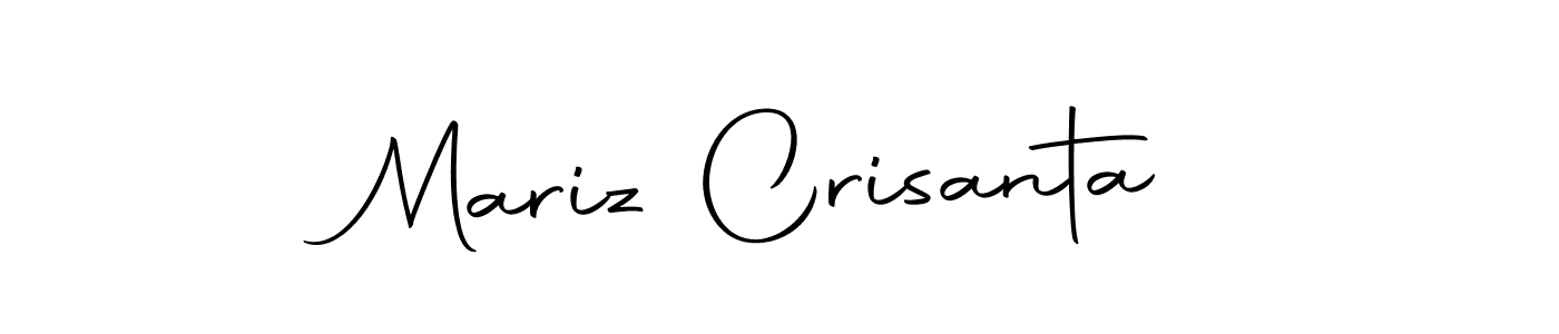 Make a beautiful signature design for name Mariz Crisanta. Use this online signature maker to create a handwritten signature for free. Mariz Crisanta signature style 10 images and pictures png