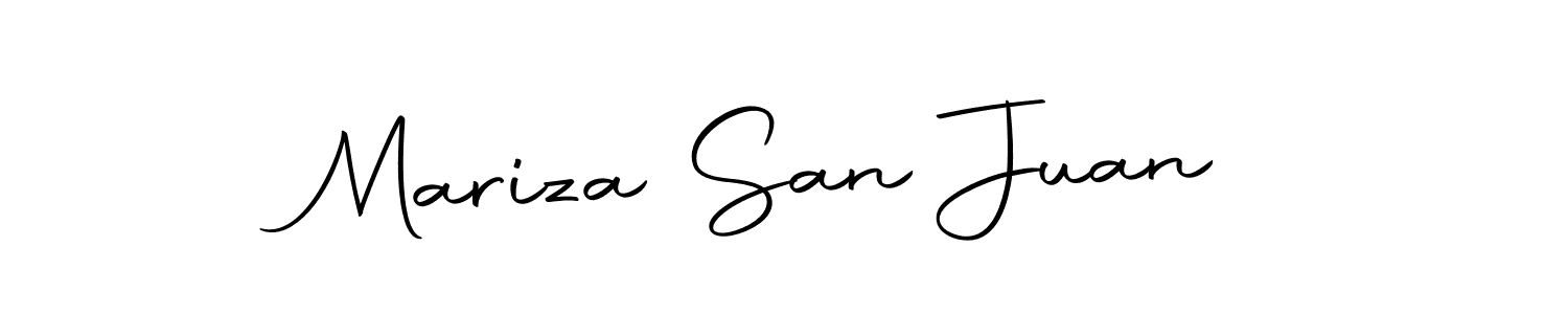 This is the best signature style for the Mariza San Juan name. Also you like these signature font (Autography-DOLnW). Mix name signature. Mariza San Juan signature style 10 images and pictures png