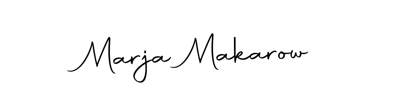 if you are searching for the best signature style for your name Marja Makarow. so please give up your signature search. here we have designed multiple signature styles  using Autography-DOLnW. Marja Makarow signature style 10 images and pictures png