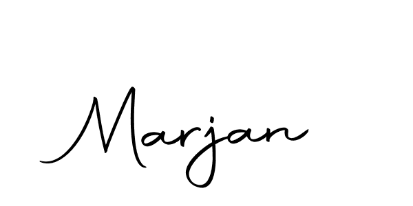 Create a beautiful signature design for name Marjan. With this signature (Autography-DOLnW) fonts, you can make a handwritten signature for free. Marjan signature style 10 images and pictures png