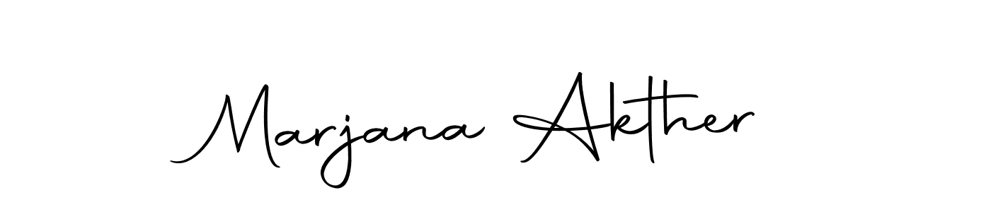 Use a signature maker to create a handwritten signature online. With this signature software, you can design (Autography-DOLnW) your own signature for name Marjana Akther. Marjana Akther signature style 10 images and pictures png