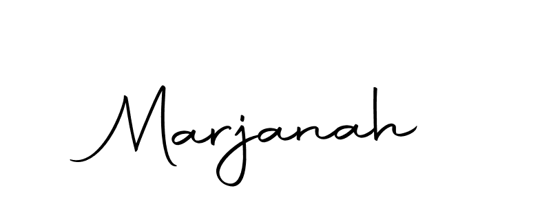 Use a signature maker to create a handwritten signature online. With this signature software, you can design (Autography-DOLnW) your own signature for name Marjanah. Marjanah signature style 10 images and pictures png