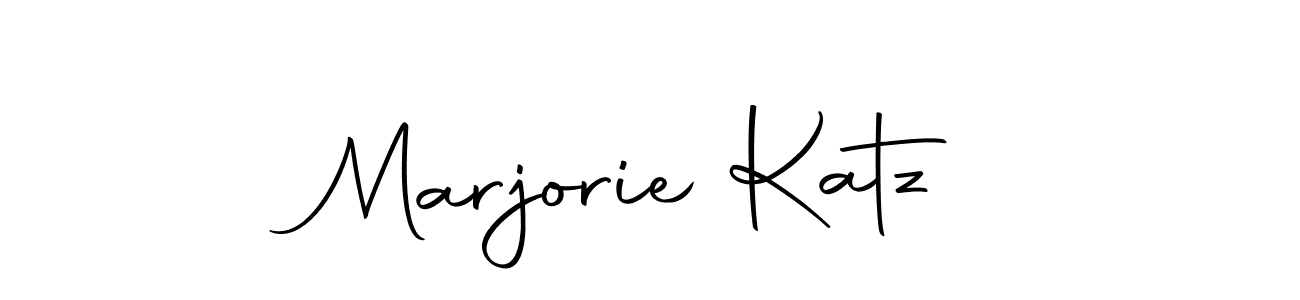 Create a beautiful signature design for name Marjorie Katz. With this signature (Autography-DOLnW) fonts, you can make a handwritten signature for free. Marjorie Katz signature style 10 images and pictures png