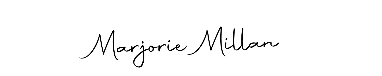 Similarly Autography-DOLnW is the best handwritten signature design. Signature creator online .You can use it as an online autograph creator for name Marjorie Millan. Marjorie Millan signature style 10 images and pictures png