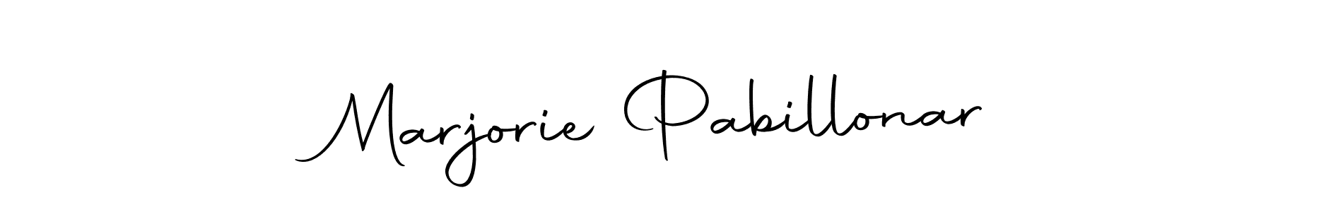 if you are searching for the best signature style for your name Marjorie Pabillonar. so please give up your signature search. here we have designed multiple signature styles  using Autography-DOLnW. Marjorie Pabillonar signature style 10 images and pictures png