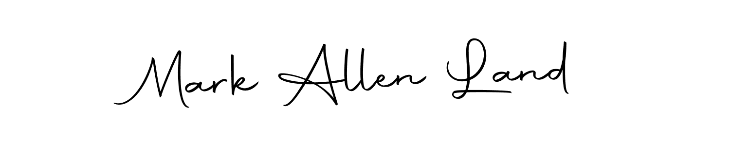Design your own signature with our free online signature maker. With this signature software, you can create a handwritten (Autography-DOLnW) signature for name Mark Allen Land. Mark Allen Land signature style 10 images and pictures png