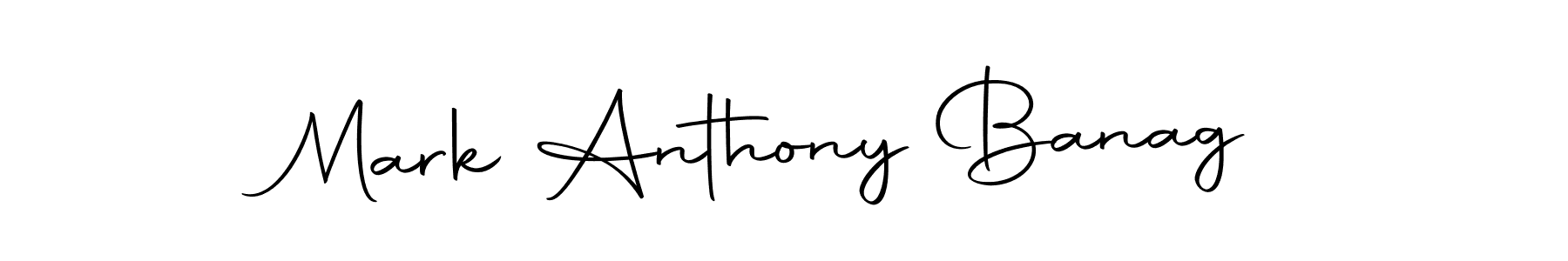 Make a beautiful signature design for name Mark Anthony Banag. With this signature (Autography-DOLnW) style, you can create a handwritten signature for free. Mark Anthony Banag signature style 10 images and pictures png