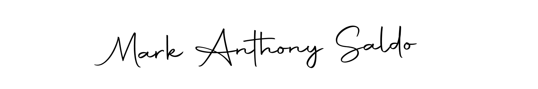 Make a beautiful signature design for name Mark Anthony Saldo. With this signature (Autography-DOLnW) style, you can create a handwritten signature for free. Mark Anthony Saldo signature style 10 images and pictures png