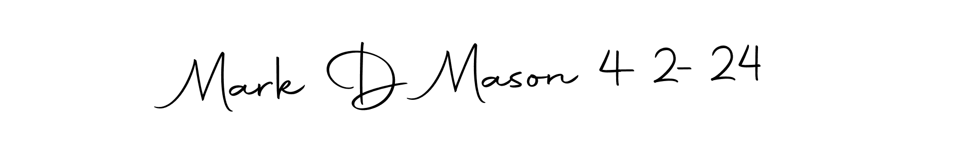 Use a signature maker to create a handwritten signature online. With this signature software, you can design (Autography-DOLnW) your own signature for name Mark D Mason 4-2-24. Mark D Mason 4-2-24 signature style 10 images and pictures png