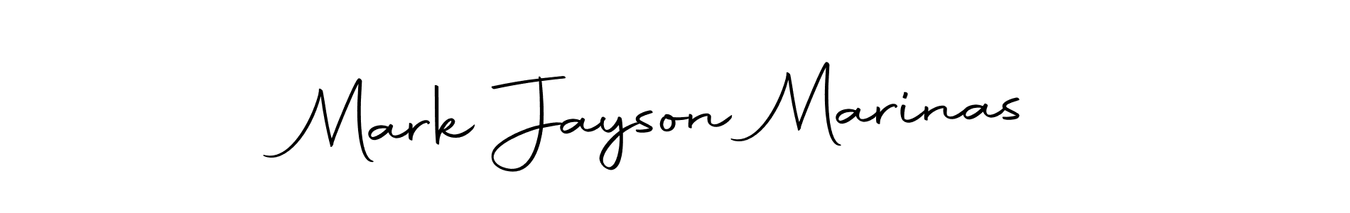 Design your own signature with our free online signature maker. With this signature software, you can create a handwritten (Autography-DOLnW) signature for name Mark Jayson Marinas. Mark Jayson Marinas signature style 10 images and pictures png