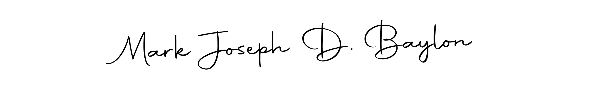 Create a beautiful signature design for name Mark Joseph D. Baylon. With this signature (Autography-DOLnW) fonts, you can make a handwritten signature for free. Mark Joseph D. Baylon signature style 10 images and pictures png