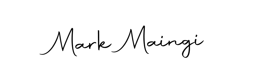 Design your own signature with our free online signature maker. With this signature software, you can create a handwritten (Autography-DOLnW) signature for name Mark Maingi. Mark Maingi signature style 10 images and pictures png