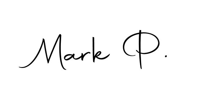 Use a signature maker to create a handwritten signature online. With this signature software, you can design (Autography-DOLnW) your own signature for name Mark P.. Mark P. signature style 10 images and pictures png