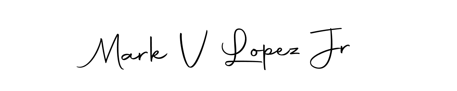 Create a beautiful signature design for name Mark V Lopez Jr. With this signature (Autography-DOLnW) fonts, you can make a handwritten signature for free. Mark V Lopez Jr signature style 10 images and pictures png