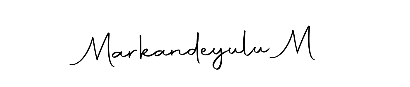 Create a beautiful signature design for name Markandeyulu M. With this signature (Autography-DOLnW) fonts, you can make a handwritten signature for free. Markandeyulu M signature style 10 images and pictures png