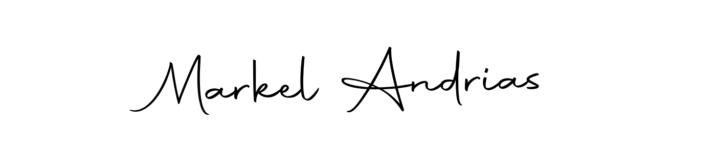 Design your own signature with our free online signature maker. With this signature software, you can create a handwritten (Autography-DOLnW) signature for name Markel Andrias. Markel Andrias signature style 10 images and pictures png